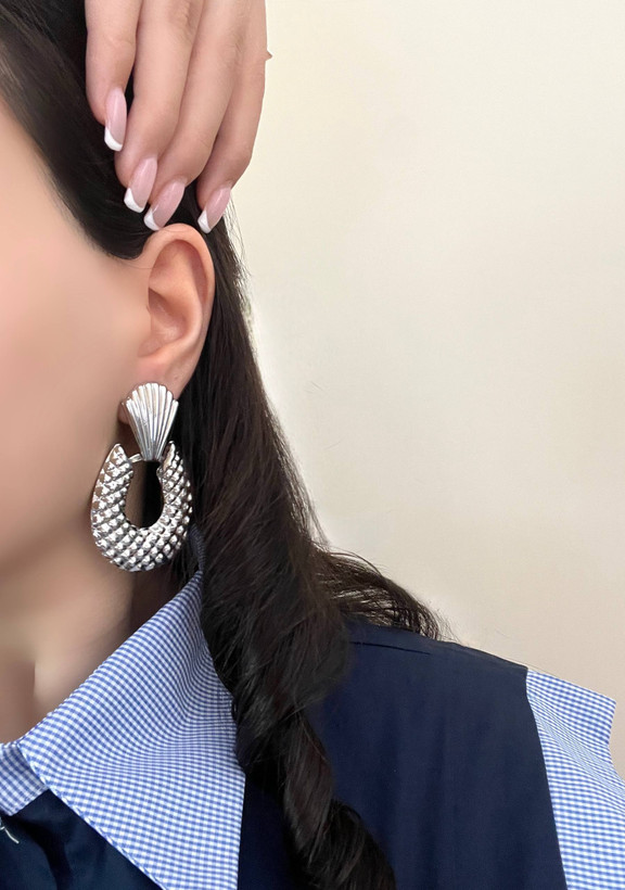 گوشواره های مینیمال ضد حساسیت میخ نقره