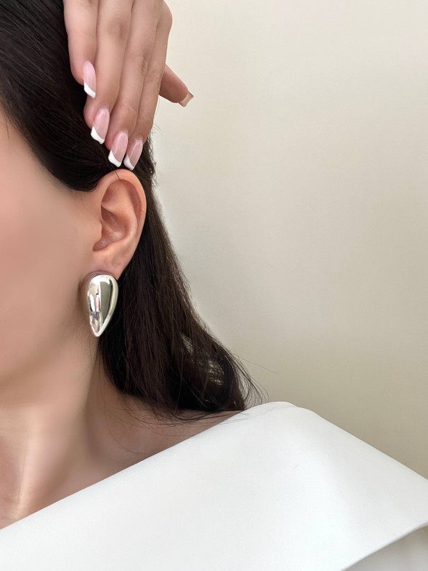 گوشواره های مینیمال ضد حساسیت میخ نقره