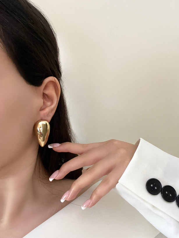گوشواره های مینیمال ضد حساسیت میخ نقره