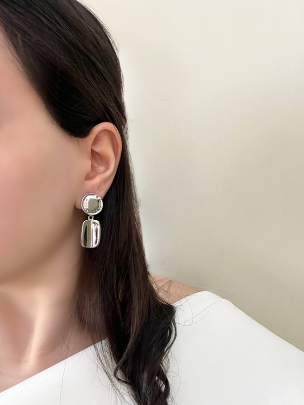گوشواره های مینیمال ضد حساسیت میخ نقره